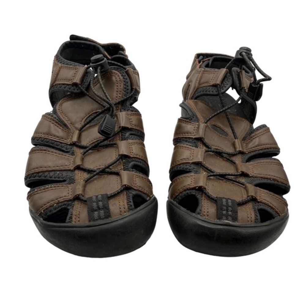 Khombu Travis Active Men 8 Fisherman Gladiator Sandals Brown Strap Hook and Loop